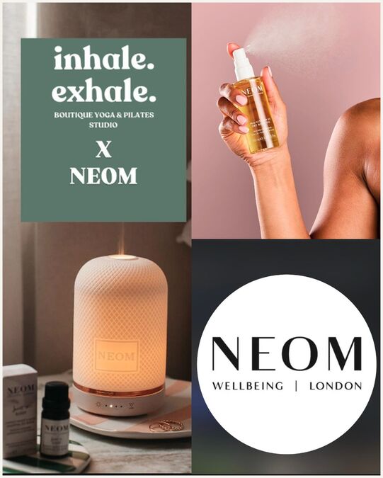 Neom × Inhale.Exhale Wellbeing Rituals event collage